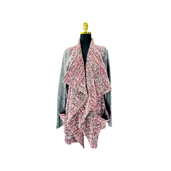 Lucky Brand Asymmetrical Wool Blend Sweater Jacket, Size XL - Picture 1 of 6